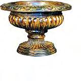 Pedestal Vase 7" AAA09222 Versailles Pedestal