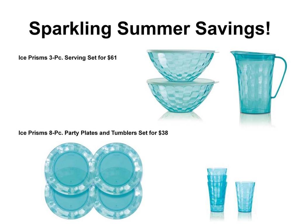 Ice Prisms 3-Pc. Serving Set for $61. Dazzle your guests with this sparkling serving set. Exclusive! Includes two 14¾-cup/3.5 L Large Bowls with seals and 2-qt./2 L Pitcher with Cover.