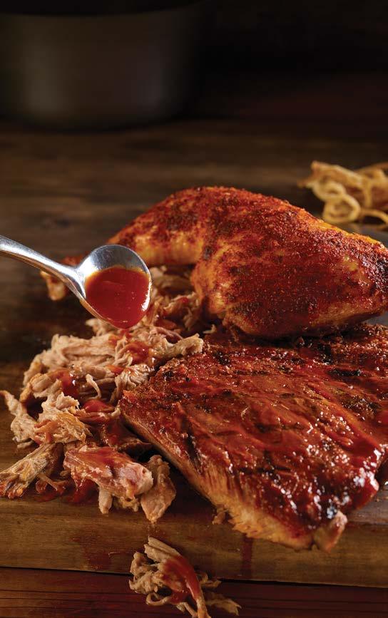 PULLED HICKORY smokehouse BRISKET handcrafted hickory-smoked ribs the texan SMOKEHOUSE Get your napkins ready, because our fork-tender signature smokehouse specialties are marinated in awesomeness