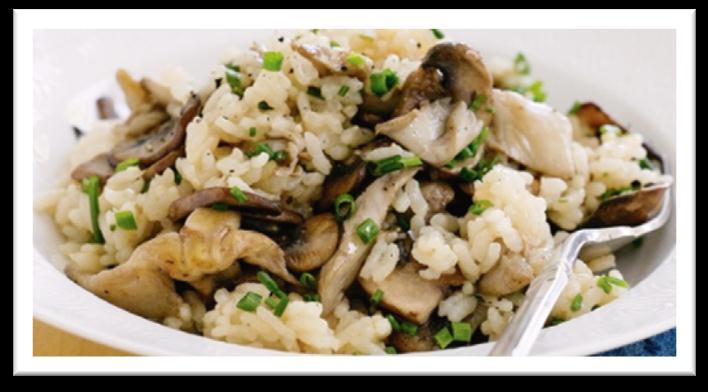 Risotto Bring an airtight container to take your risotto home in. Allow the rice to cool first 1 onion 1 x 5ml spoon vegetable stock powder 150g chestnut mushrooms 1-1.