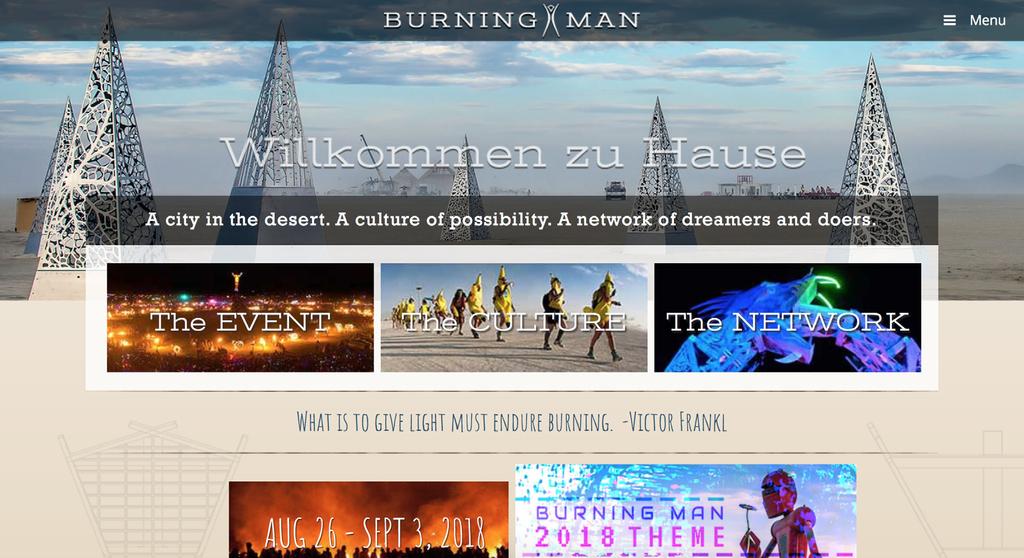 COMPETITOR RESEARCH Burning Man https://burningman.