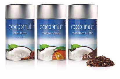 Coconut Chai Latte, Coconut Chocolate Truffle, Coconut Mango Colada 13229 RIBBON BOX (20 INFUSERS) 8.3 L X 4.3 D X 3.3 H 13429 PETITE RIBBON BOX (10 INFUSERS) 4.5 L X 4.