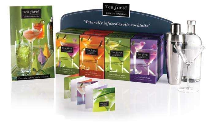 Now with Tea Forté Cocktail Infusions your customer can create cocktails with extraordinary taste and style at home.
