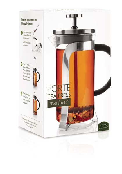 updated design forté tea press Steep fresh loose leaf tea and infuse herbs to their fullest potential with the sophistication and function of the