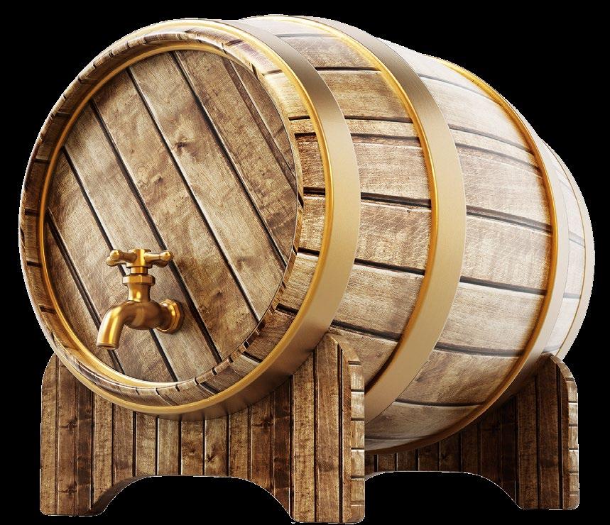 The contact area between Rum and wood is larger so maturation is accelerated.