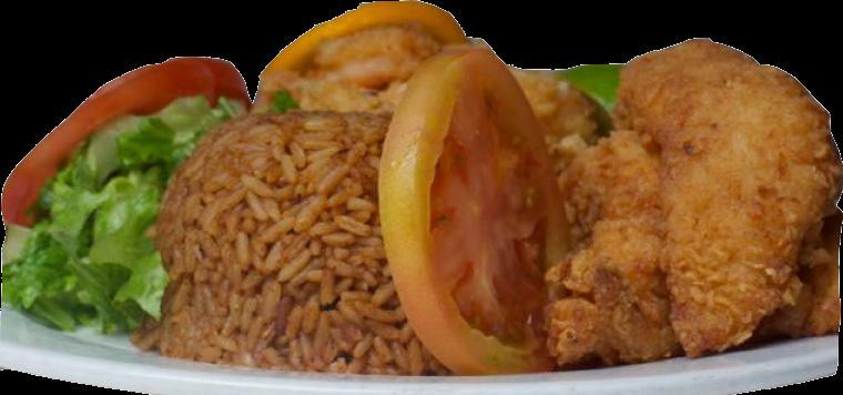 All snacks served with a choice of (1) side Wedge Potatoes, Lettuce & Tomatoes or Plantain Dinners Bahamian fried snapper$16.