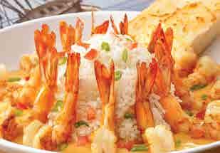 Shrimp Large Shrimp with Crab Stuffing, baked in Garlic Butter, and topped with Monterey Jack Cheese. Served with Jasmine Rice. 18.79 Dumb Luck Coconut Shrimp Bubba always loved this one!