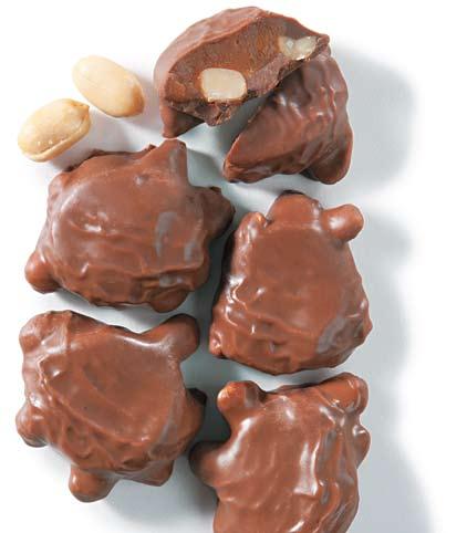 Soft, buttery caramel and fancy pecans in real milk chocolate.