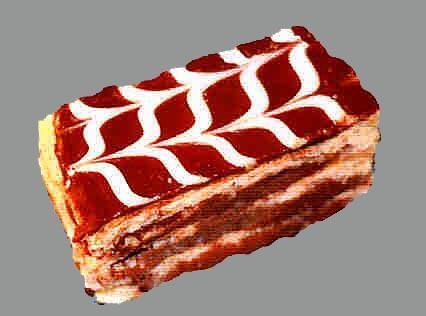 Napoleon Varieties Made With Pillsbury Puff Pastry Chocolate Napoleons Step : Use the same make-up procedure for layering this product.