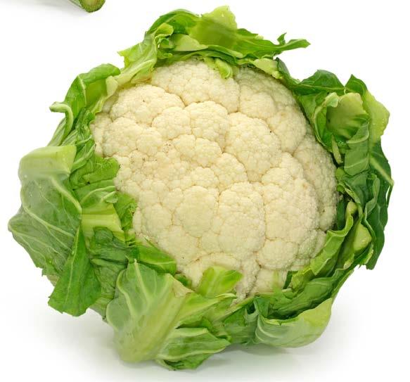 Cauliflowers are also found in other colors, such as green, purple, orange, brown and yellow.