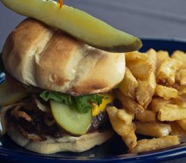 Our house burgers are cooked to order and available medium, medium-well or well done. House Burger: Our House burger grilled and served with lettuce, tomato, and red onion. $9.99 With Cheese: $10.