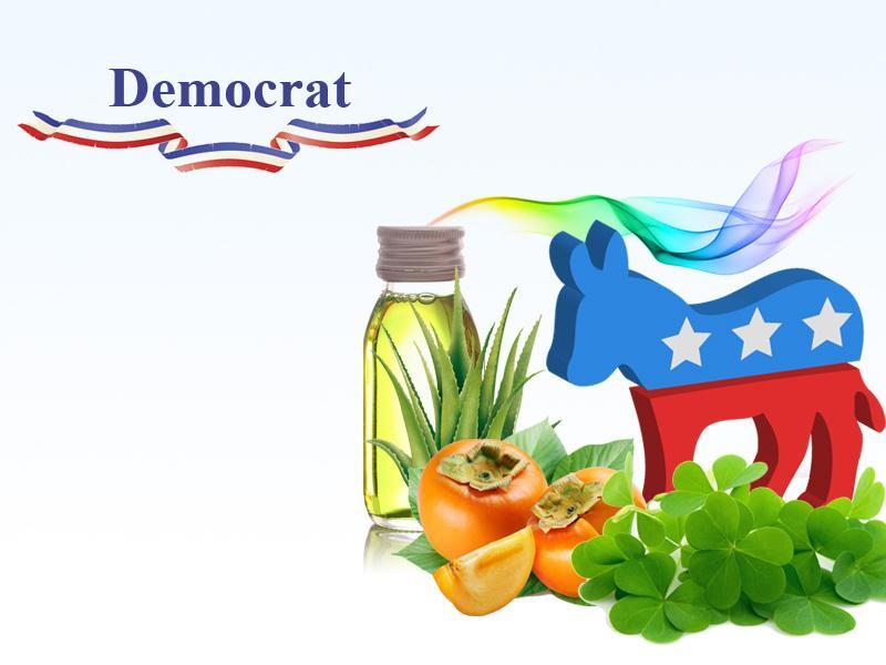Based on similar personality traits found in many Democrats, our perfumist developed a complex fragrance blend that focused on individuals with a free-spirit, love for mankind, who have a desire