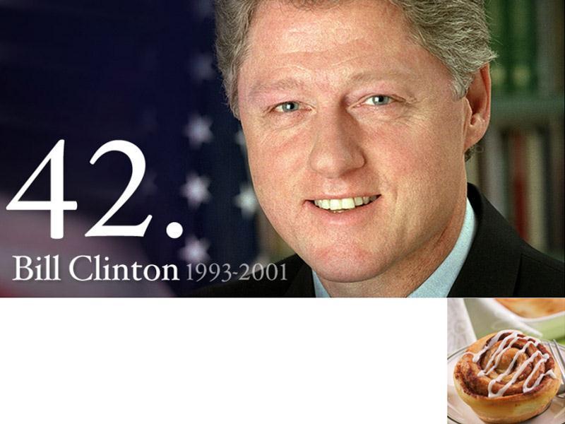 Presidential Fact: We all know that Bill had a thing for pie, but did you know that he also enjoyed eating