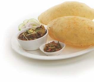 50 It is a combination of spicy chickpeas and fried bread called bhatura made from soft wheat flour. PCM-7. MATAR KULCHA S$ 9.