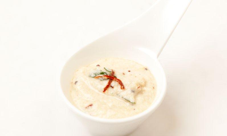 Coconut chutney 100g grated coconut, fresh or frozen 2.
