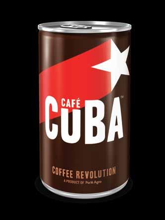 Cafe Cuba is Parle Agro s re-entry, after 20 long years, to the carbonated soft drinks category. With Cafe Cuba, Parle Agro has introduced a new category in India.