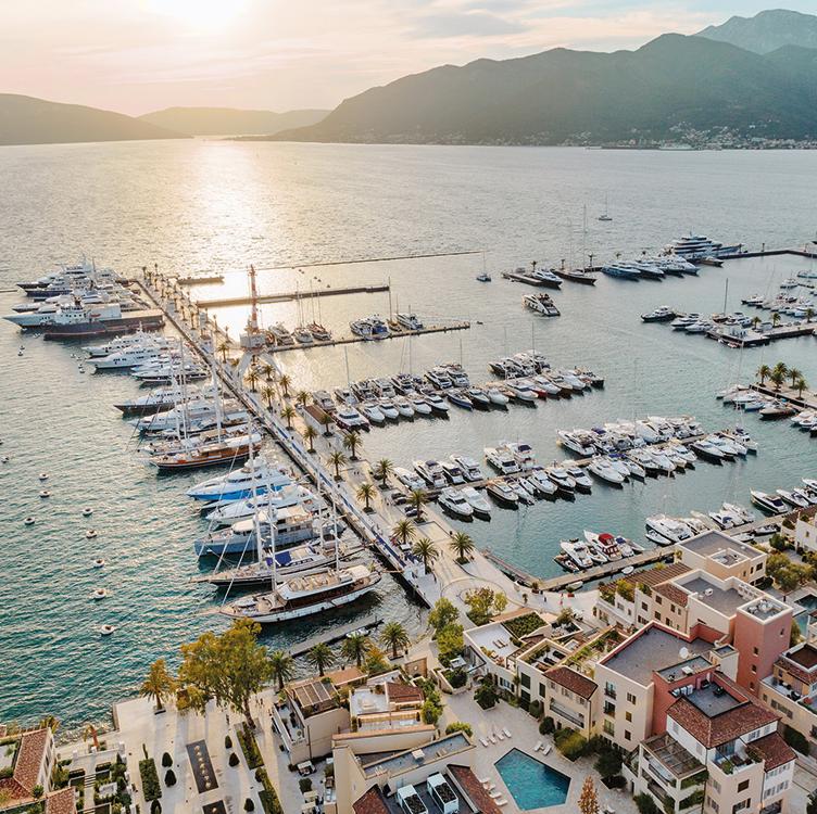 About Porto Montenegro Porto Montenegro, located in the town of Tivat, is a fusion of a spectacular destination with a world class marina and services.