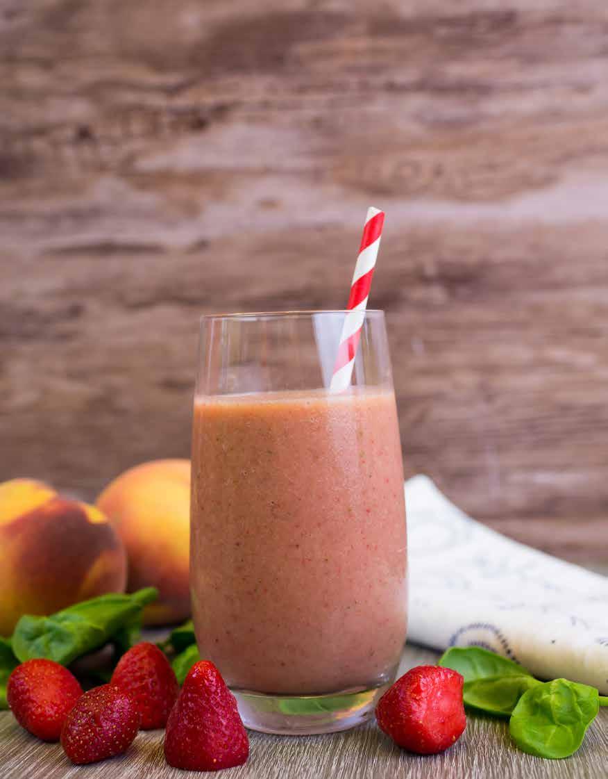 Jumpstart your morning with a fruit smoothie packed with local ingredients.
