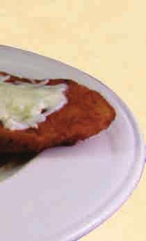 49 TENDER BEEF CUTLET Freshly tenderized round steaks breaded, then lightly fried, served with