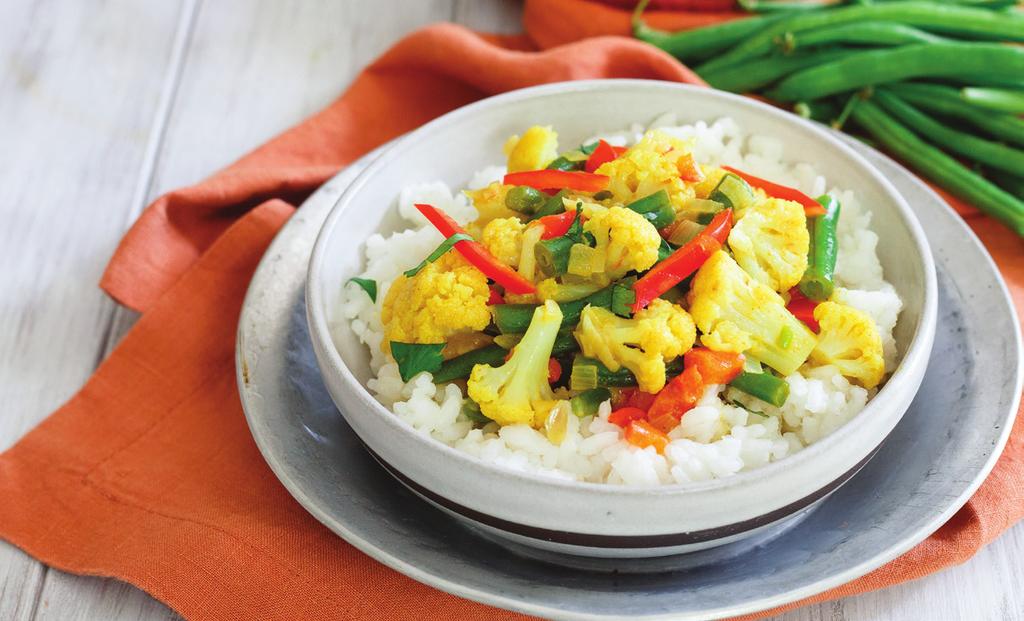 Simple Vegetable Curry Serves 4. Prep time: 25 minutes.