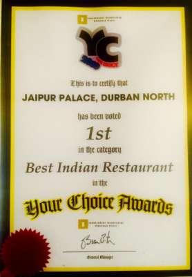 ABOUT US Jaipur Palace has earned the title as one of Durban s premier restaurant and conference facilities over the past two decades plus of serving the community.