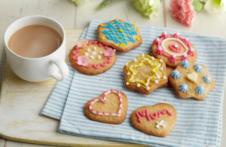 4 TOP TIP Use letter-shaped cookie cutters to make the biscuits spell out Mummy - guaranteed to make her