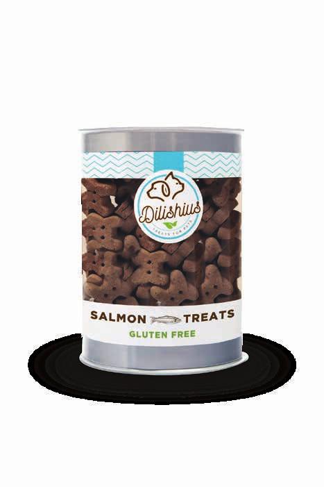 GLUTEN FREE Dogs Cats Gluten Free (Salmon Treats) Our Gluten Free Salmon treats are crafted with sensitivity and love, to provide a healthy and nutritious snack for your pets Research