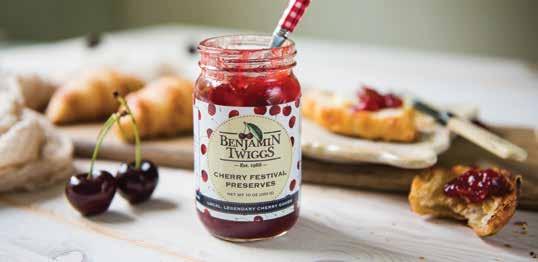 We dare you to eat just one spoonful! Cherry Apple Butter Our cherry butter complemented with crisp, Michigan apples. Cherry Jelly Ruby red and clear with a crisp, sweet taste.