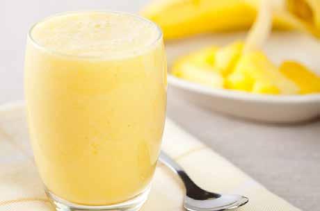 Desserts Pineapple whip ¼ fresh pineapple, chopped and frozen ¼ cup almond milk 1 scoop vanilla protein powder 1. Place all ingredients in a blender or food processor and blend until well combined. 2.