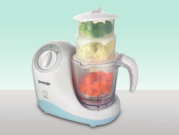 Simple and healthy 5 Adjustable size The appliance comes with three steamer baskets which can be stacked as necessary.