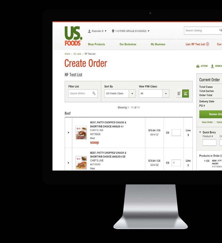US Foods Online Enhancement Summary These enhancements will be live on US Foods Online November 5 Advertised promotions Customers will now see eligible product promotions during their ordering