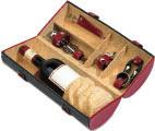knife, wine ring, bottle stopper and a metal nozzle, packed in a round box Packing: