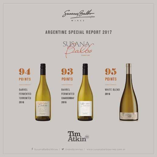TIM ATKIN PRAISES NEW VINTAGES FROM SUSANA BALBO WINES June 22, 2017 We are so excited about the results of Tim Atkin s Argentina 2017 Special Report that were published recently.