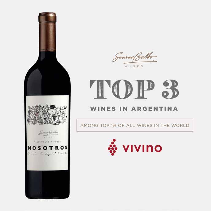 NOSOTROS SINGLE VINEYARD NOMADE MALBEC VOTED AMONG BEST WINES ON THE PLANET BY VIVINO USERS December 2017 In Vivino s 2017 Wine Style Awards, our Nosotros Single Vineyard Nomade Malbec was recognized