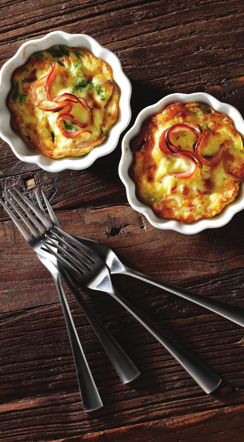 SmokeMaster Black Forest Ham Quiche Cups Servings: 18 quiche cups Ingredients: 5 Eggs 1 cup Milk 12 slices Boar s Head Lacey Swiss Cheese, sliced