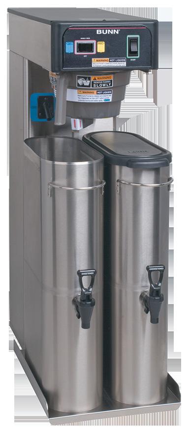 Color coded decals help the operator properly align the brew basket, dispenser and choose the correct selection Includes rotating brew basket, base platform adapter, dedicated dilution nozzles and