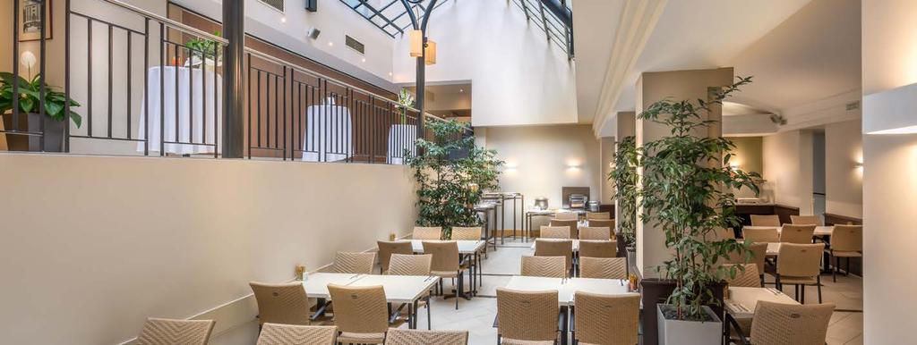 The Garden Room Bistro Exuding a relaxed atmosphere with sunlight streaming in from the glass ceiling, The Garden Room Bistro is a charming venue to enjoy a hearty breakfast during your stay at