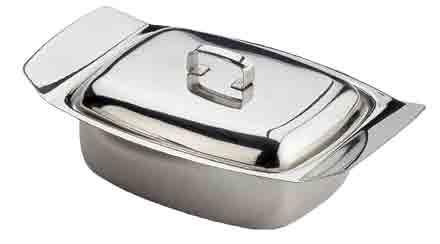 60 CT144 BUTTER DISH POLISHED STAINLESS STEEL 6.