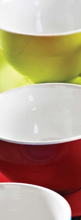 Espresso Cup & Saucers Fine stoneware. Dishwasher and microwave-safe. Matt and gloss finishes. Full colour labels. 00.
