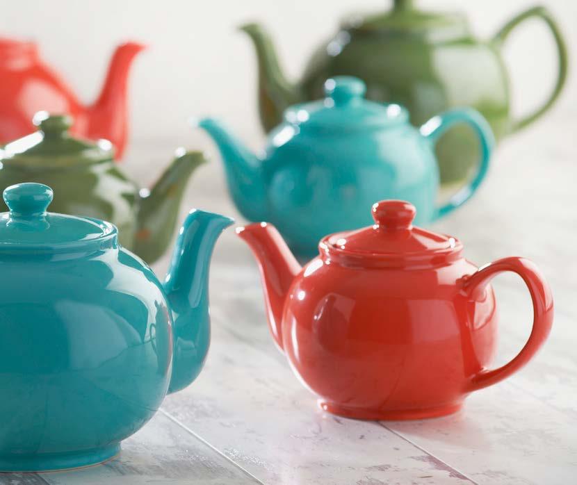 Beautifully The iconic Brights collection consists of a fun and vibrant range of two, six and ten cup teapots.