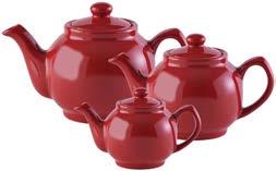 Made from quality stoneware, the Brights collection teapots are durable and reliable. PERFECTLY INFUSED Cup and Cup teapots can be used with removable filters. See page for details.