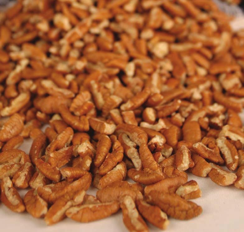 Pieces All bakers agree that buying pecan pieces saves time and money. We offer our pecan pieces in small, medium, and large sizes. Small pieces are perfect for toppings or coatings.