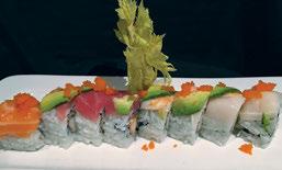 * Snowman Roll Spicy kani, jalapeños and cucumber with white tuna