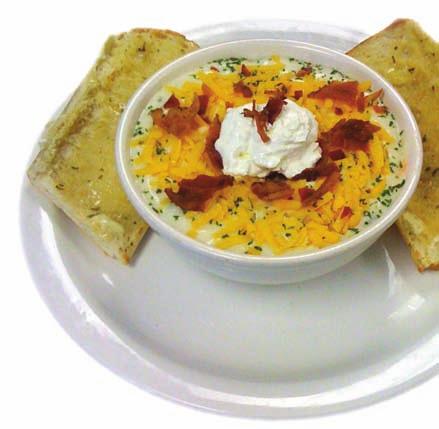 Ask for our Homemade Soups & Chili Soup & Garlic Toast 4.29 Soup, Salad (choice of Chef or Caesar) & Garlic Toast 6.