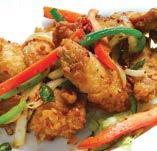 Golden Crowned Chow Mein 7.30 50. Spiced And Salted Squid 4.90 51. Kon Siu Chicken 4.90 52.