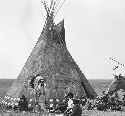 Many American Indian groups of the Great Plains did not stay in one place. They were nomads who moved from place to place.