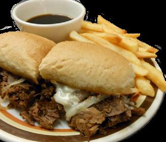 roll with au jus. Philly Cheese Steak...8.