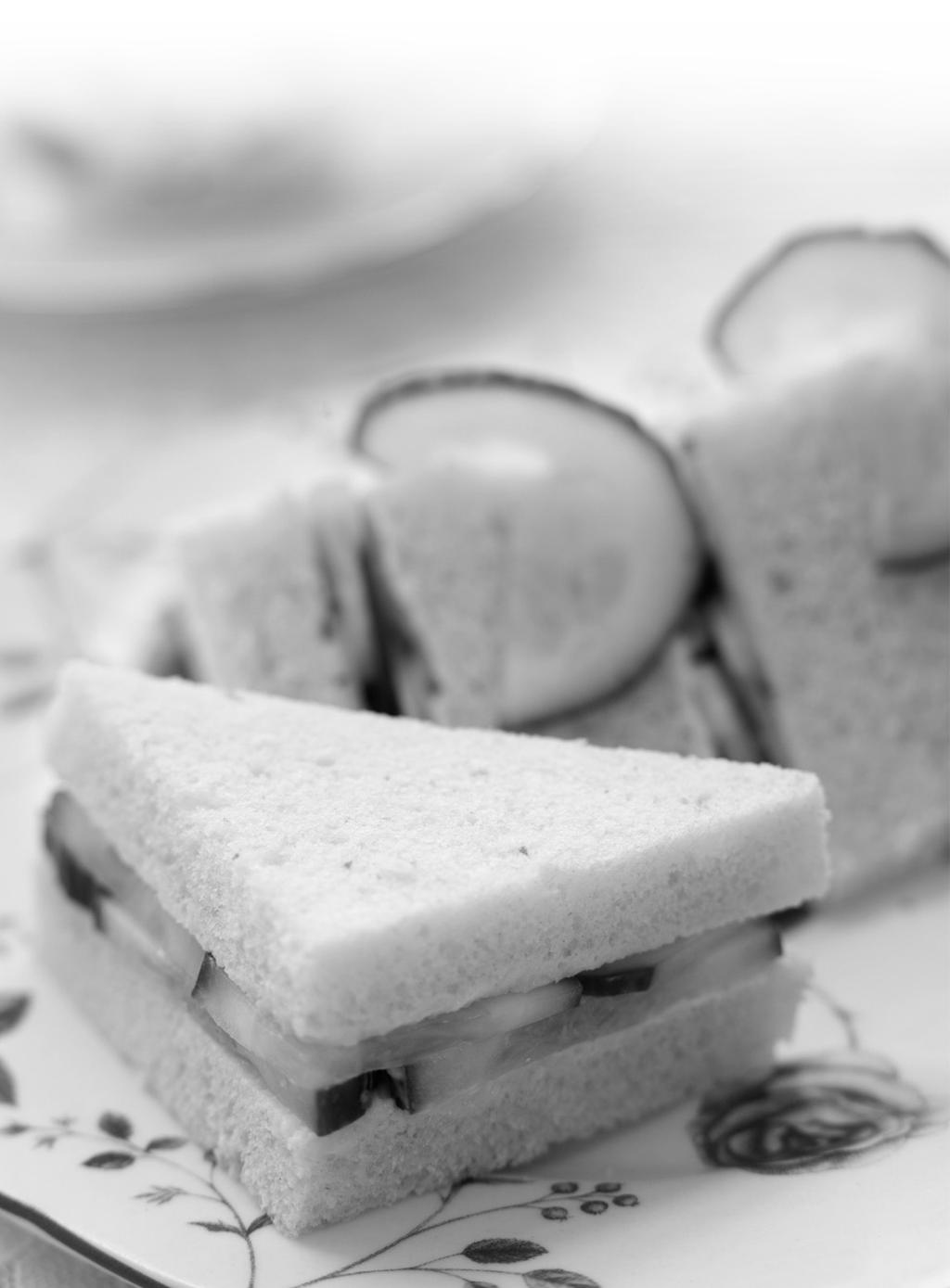 A TYPICAL RECIPE: Cucumber sandwiches The traditional