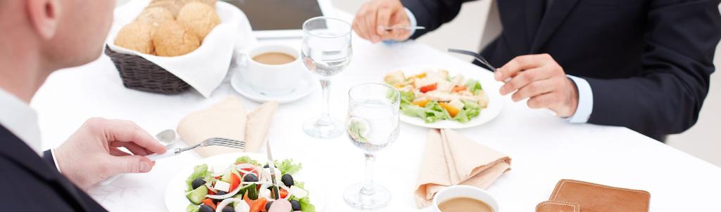 EXECUTIVE PACKAGE Half day (up to 6 hours) Conference room rental Unlimited amount of mineral water (0,25 l) in the meeting room Coffee and tea upon arrival 1x weekly coffee break Deluxe lunch