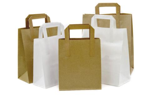 Printed paper bags are available in a variety of sizes and we can also supply custom manufactured/bespoke size paper bags.